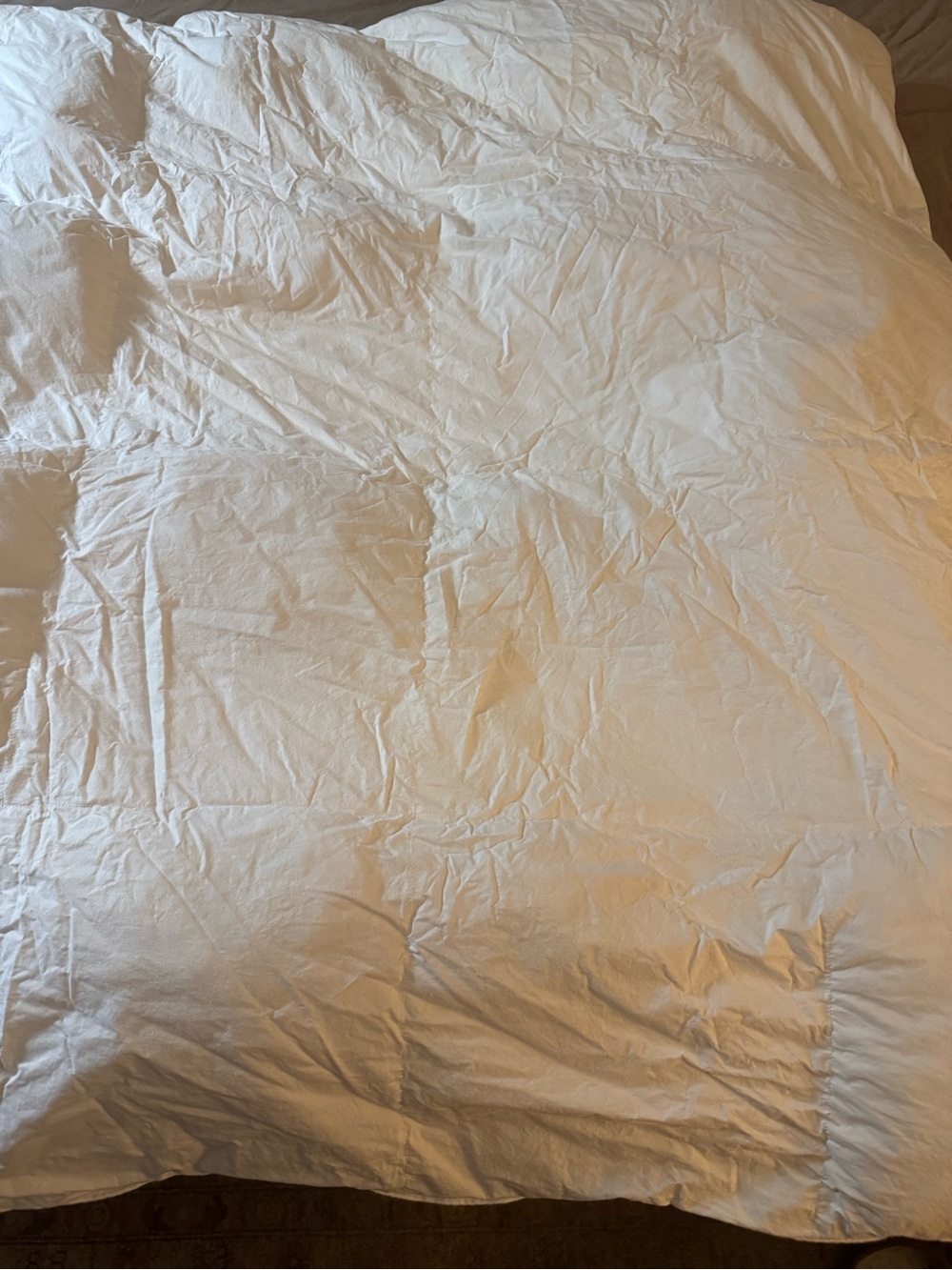 West Elm White Down Alternative Full/Queen Comforter 100% Cotton